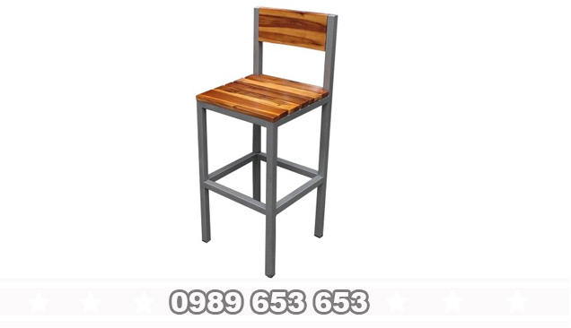 ghế gỗ pallet chân sắt