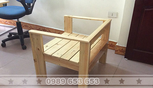 Ghế gỗ thông pallet sofa