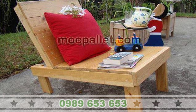  Ghế sofa gỗ thông pallet GS4 