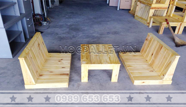 Bộ bàn ghế gỗ thông