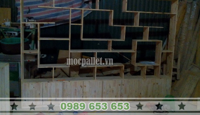 Kệ gỗ thông pallet KG06