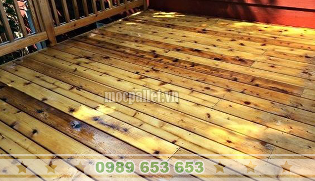 Sàn gỗ thông pallet SGT09 đẹp giá rẻ tại Hà Nội