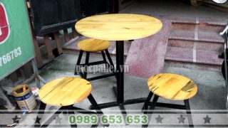 ban ghe chan sat mat go