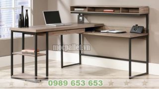 ban lam viec van phong bang go thong pallet