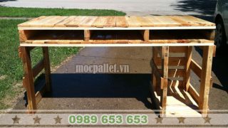ban lam viec van phong go thong pallet