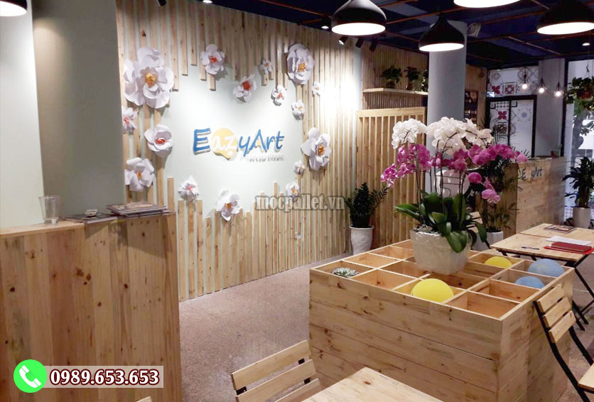 Dự án thiết kế và thi công quán cafe EazyArt -Trần Hưng Đạo - Hn